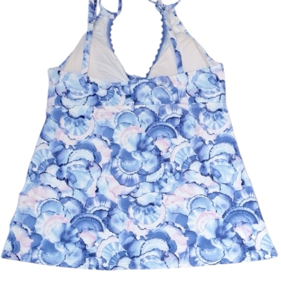 Tommy Bahama Island Cays Abalone V-Neck Tankini Top - Picture 7 of 10